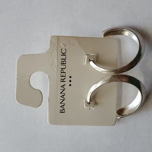 Banana Republic Silver Hoop Earrings